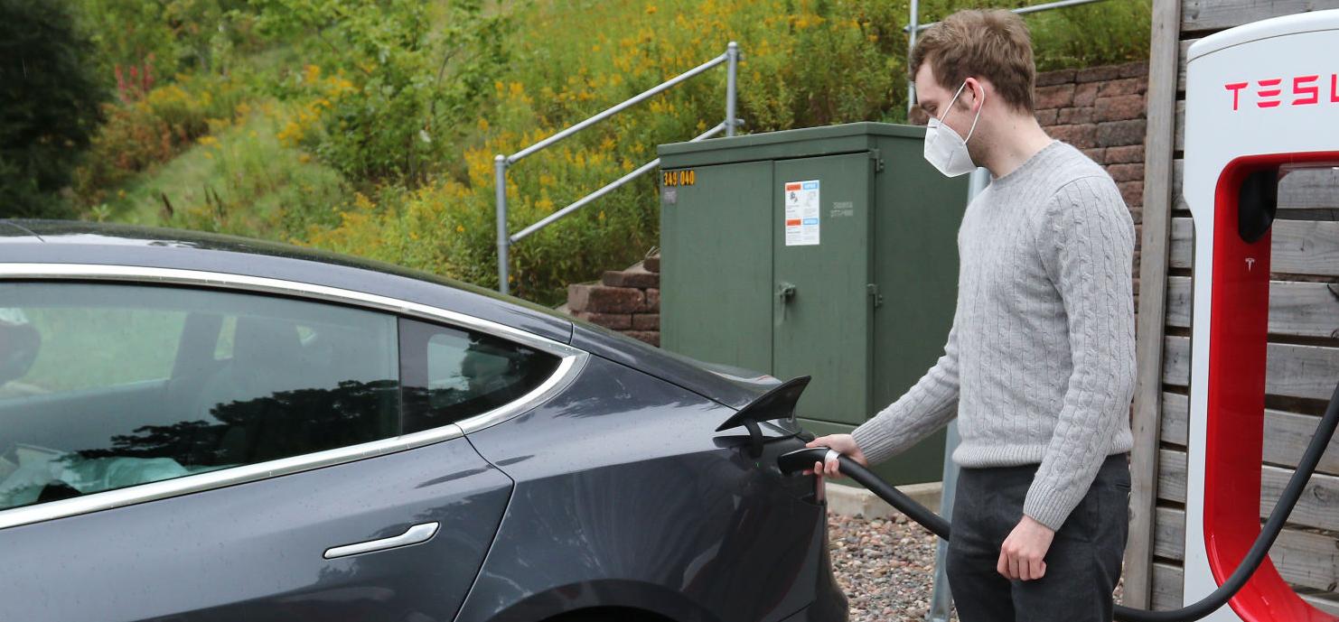 Charging Electric Car
